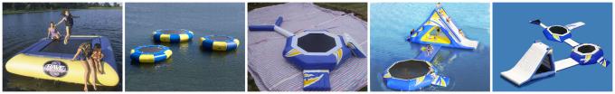 Hight গুণ জল পার্ক Inflatable জল ট্রাম্পোলাইন কম্বো