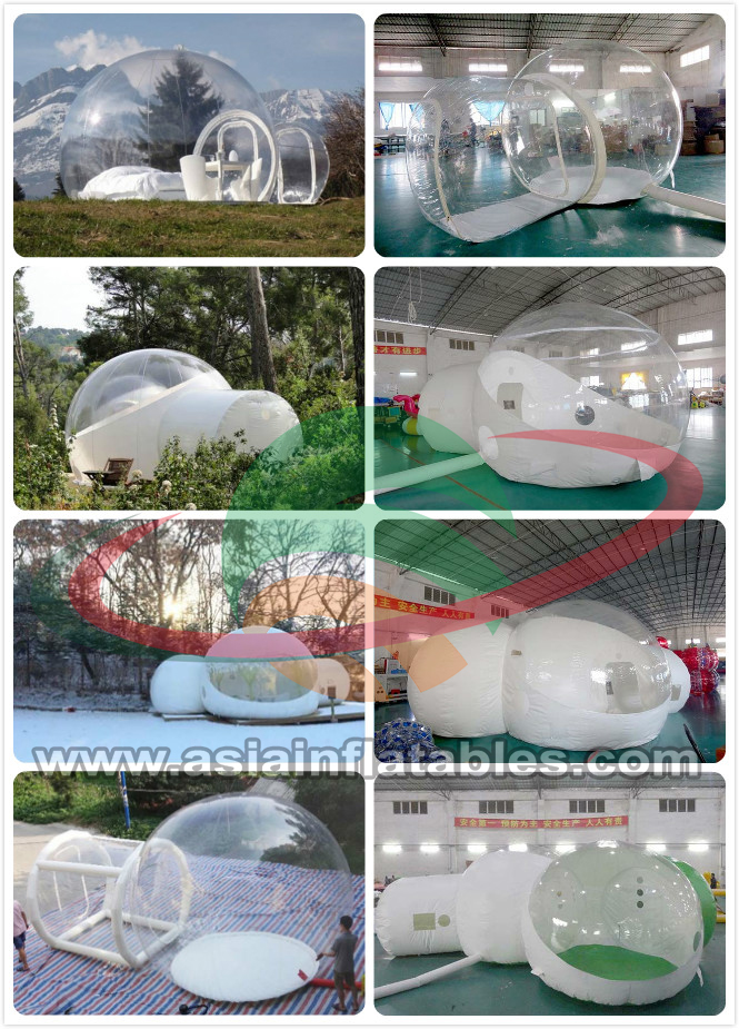 কাস্টম জল পার ট্রান্সপারেন্ট Inflatable বাবল তাঁবু তৈরি