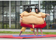 Sumo Wrestler Inflatable Amusement Park , Fancy sticky Dress Costume Suit