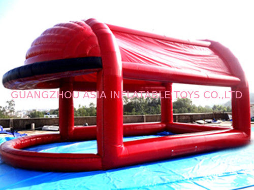 Red Colour UV Protected Kids Inflatable Pool with Tent for Sports Games
