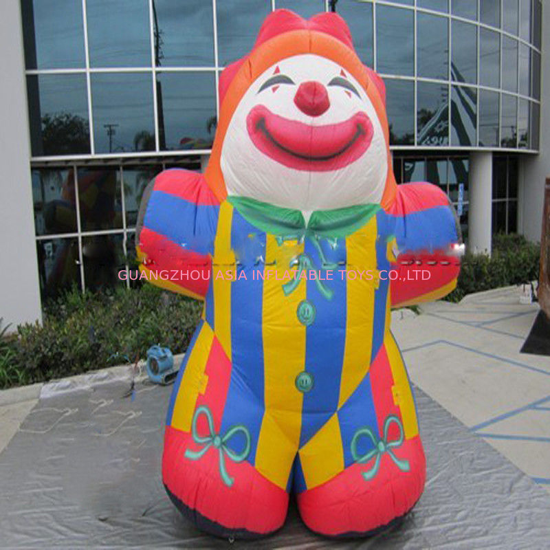 Funny Large Outdoor 15FT Advertising Inflatables Clown Cartoon For Promotion